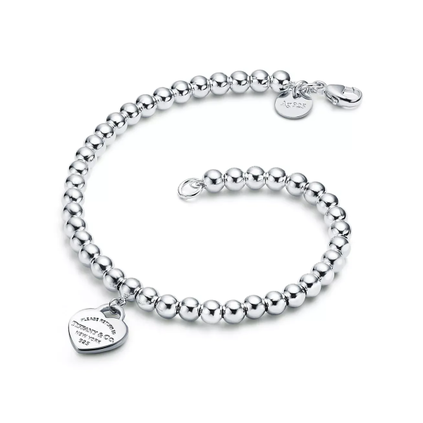 TIFFANY Heart Tag Bead Bracelet 手鍊 2