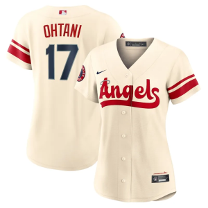 Women's Los Angeles Angels Shohei Ohtani Nike Cream 2022 City Connect Replica Player Jersey 大谷翔平球衣