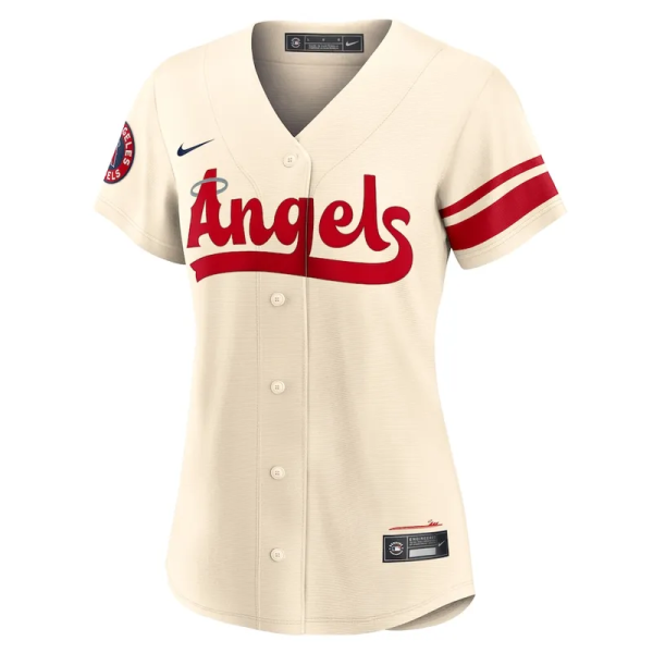 Women's Los Angeles Angels Shohei Ohtani Nike Cream 2022 City Connect Replica Player Jersey 大谷翔平球衣 2