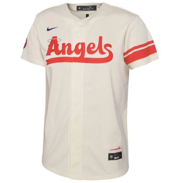 Youth Los Angeles Angels Shohei Ohtani Nike Cream 2022 City Connect Replica Player Jersey 大谷翔平球衣 2