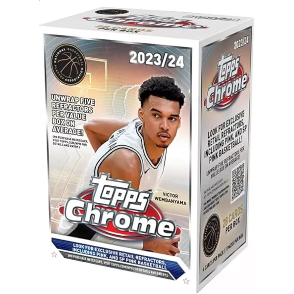 2023-24 Topps Chrome Basketball Sealed Blaster Box 3商品 1