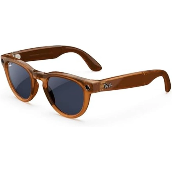 Ray-Ban Meta Headliner, Shiny Caramel / Clear to Sapphire Transitions, Regular 1