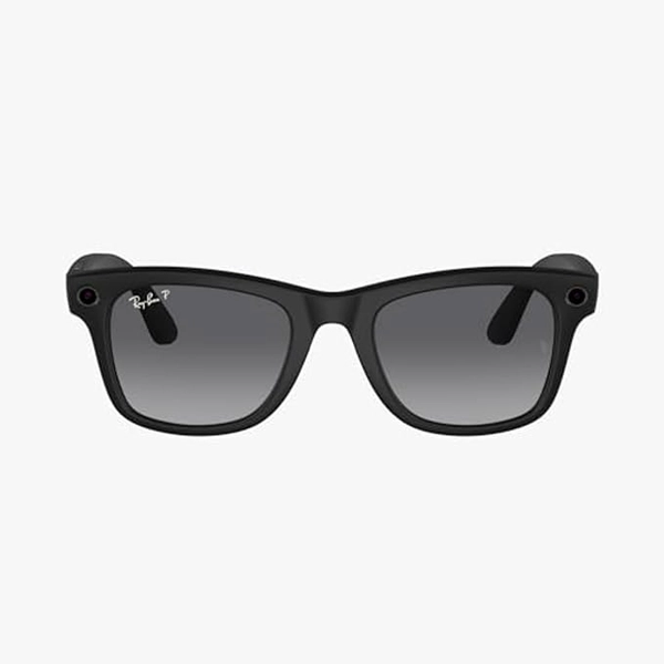 Ray-Ban Meta Wayfarer, Matte Black/Polarized Gradient Graphite, Large 2