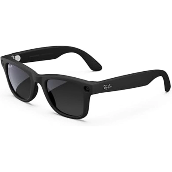Ray-Ban Meta Wayfarer, Matte Black/Polarized Gradient Graphite, Large 1