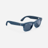 Ray-Ban Meta Wayfarer, Matte Jeans Transparent / Dusty Blue, Large, High bridge fit 5