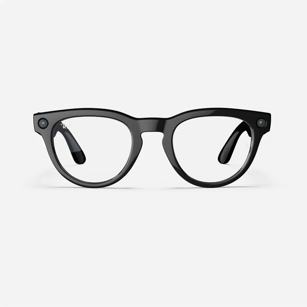 Ray-Ban Meta Headliner, Shiny Black / Clear, Standard, High bridge fit 2