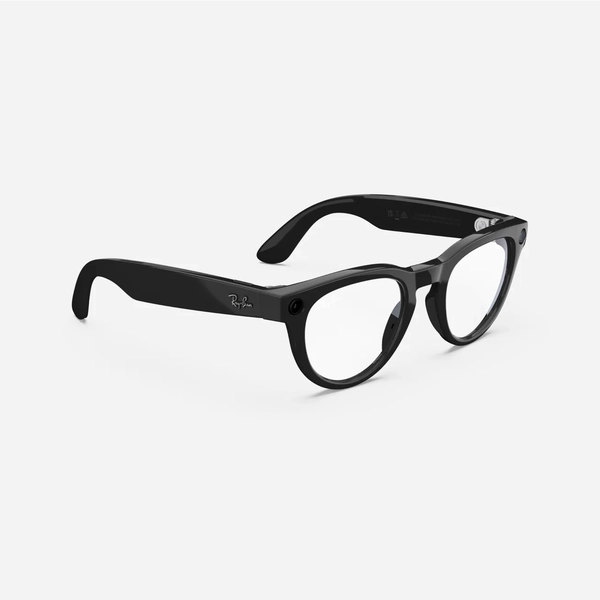 Ray-Ban Meta Headliner, Shiny Black / Clear, Standard, High bridge fit 3