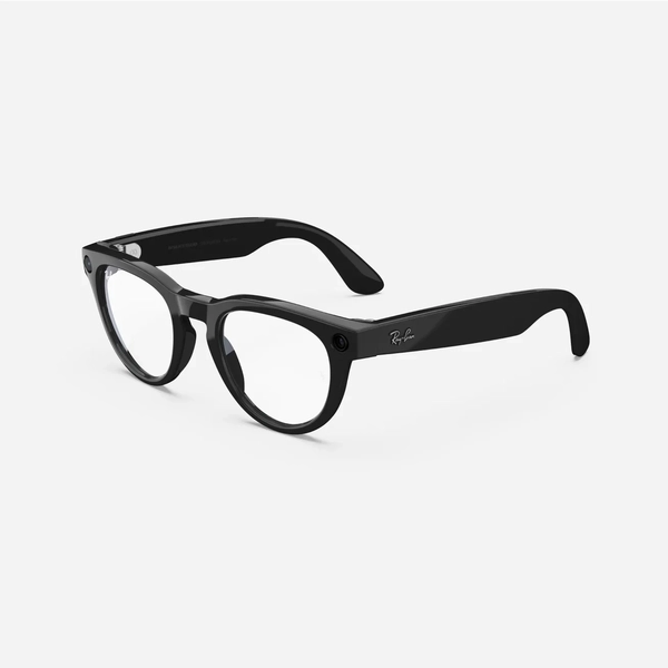 Ray-Ban Meta Headliner, Shiny Black / Clear, Standard, High bridge fit 1