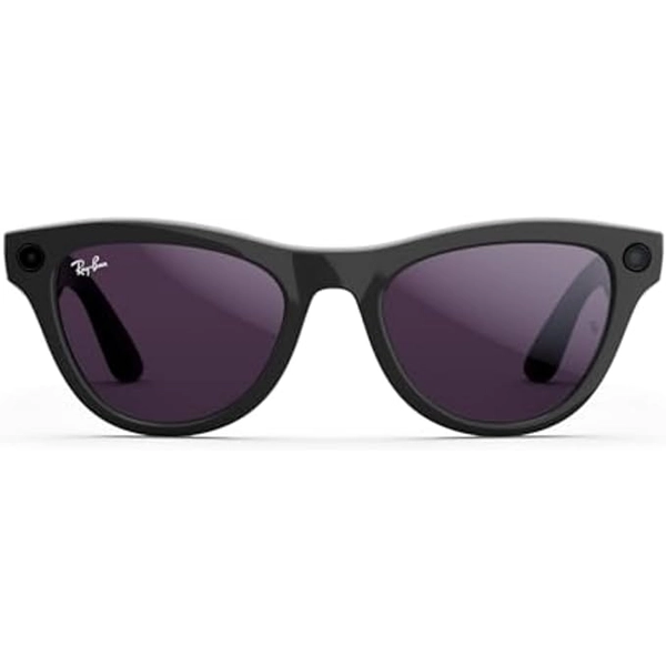 Ray-Ban Meta Skyler, Shiny Black, Clear to Amethyst Transitions 3