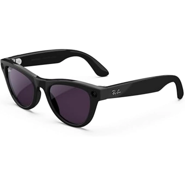 Ray-Ban Meta Skyler, Shiny Black, Clear to Amethyst Transitions 1