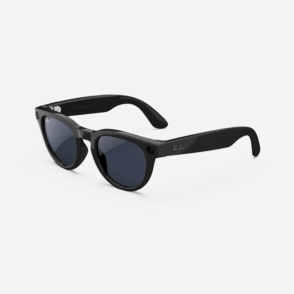 Ray-Ban Meta Headliner, Shiny Black / Clear to Sapphire Transitions, Standard, Low bridge fit 1