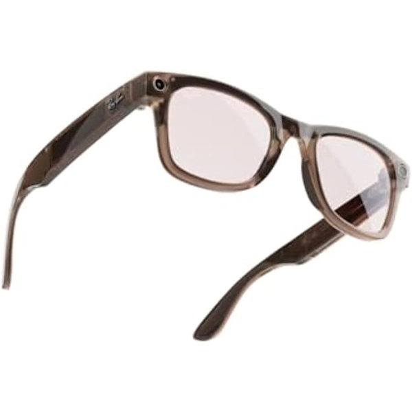 Ray-Ban Meta Wayfarer, Warm Stone / Transitions Watermelon Red, Regular 2