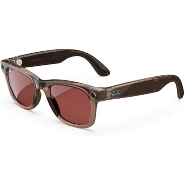 Ray-Ban Meta Wayfarer, Warm Stone / Transitions Watermelon Red, Regular 1