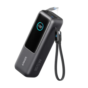 Anker Power Bank (25K, 165W, Built-In and Retractable Cables)