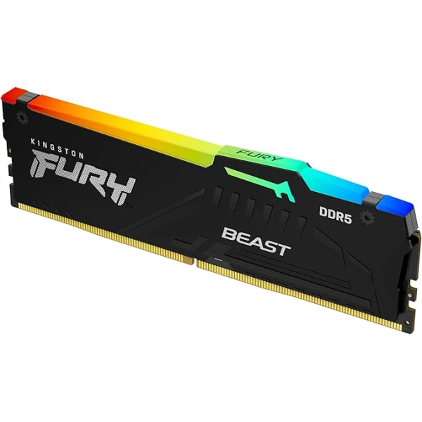 Kingston Fury Beast RGB 32GB 6000MT/s DDR5 CL30 Desktop Memory 1