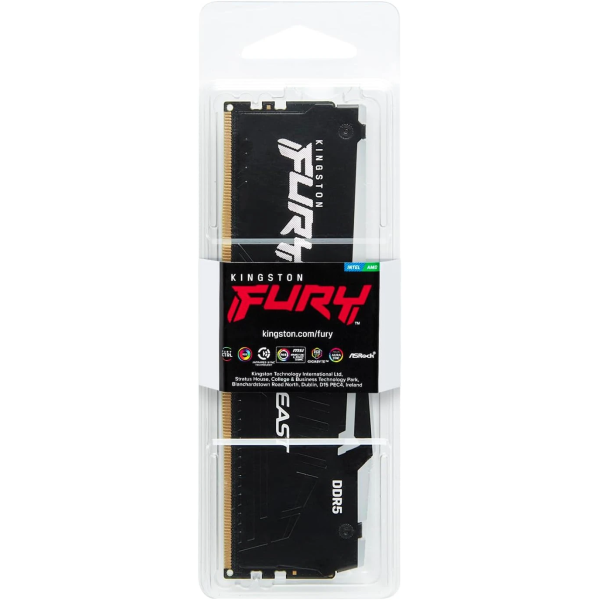 Kingston FURY Beast RGB 32GB (2x16GB) 5200MT/s DDR5 CL36 Desktop Memory Kit of 2 2