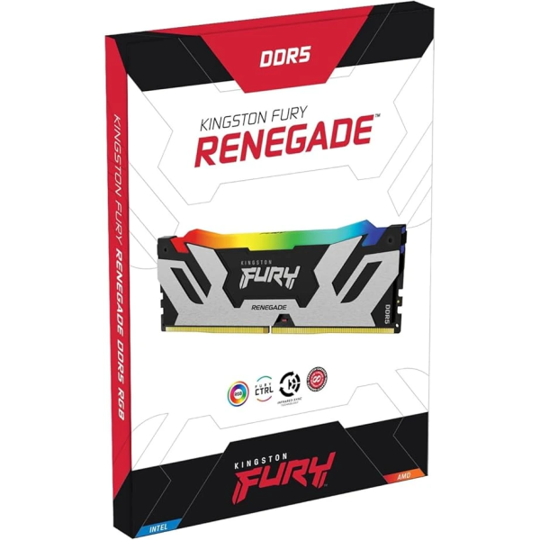 Kingston FURY Renegade RGB 32GB (2x16GB) 7200MT/s DDR5 CL38 DIMM Desktop Memory (Kit of 2) 3