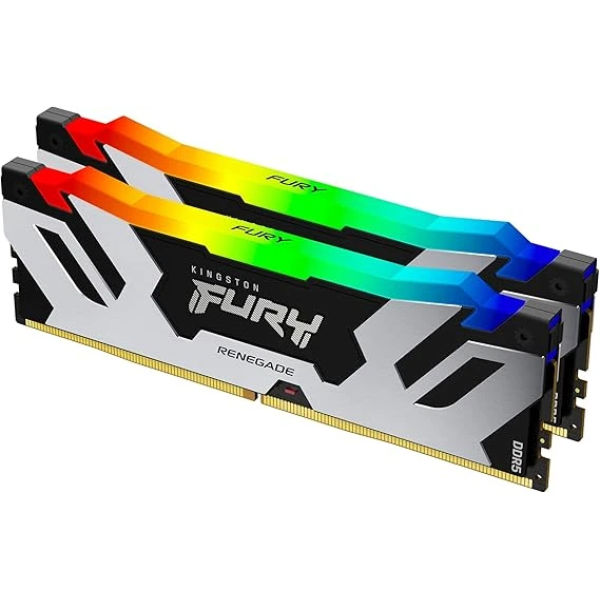 Kingston FURY Renegade RGB 64GB (2x32GB) 6000MT/s DDR5 CL32 DIMM Desktop Memory (Kit of 2) 1