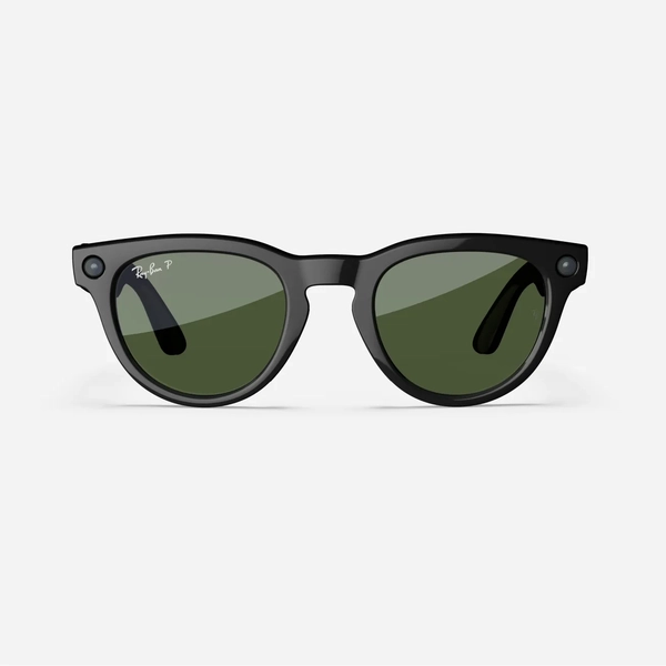 Ray-Ban Meta Headliner, Shiny Black / G15 Green Polarized, Standard, High bridge fit 2