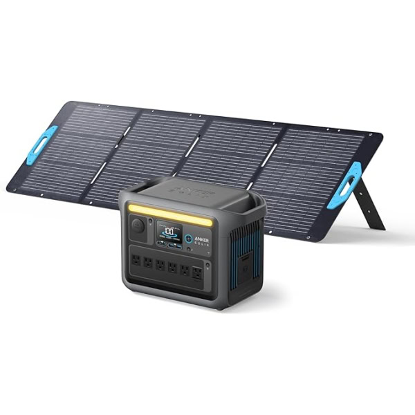 Anker SOLIX C1000 Portable Power Station with 200W Solar Panel 1