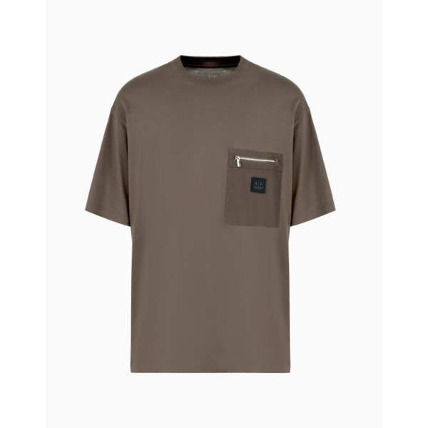 Armani Exchange Regular fit ASV ribbed cotton T-shirt 5商品 3