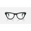 RAY-BAN META SKYLER, Shiny Black, Clear, 52-20, High Bridge Fit 4