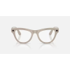 RAY-BAN META SKYLER, Shiny Chalky Gray, Clear/Sapphire Transitions, 52-20, High Bridge Fit 5