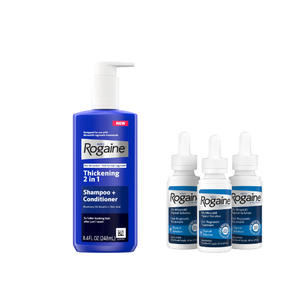 Rogaine 落健生髮液 + Rogaine 男士濃密蓬髮 2 合 1 洗髮潤髮露 1