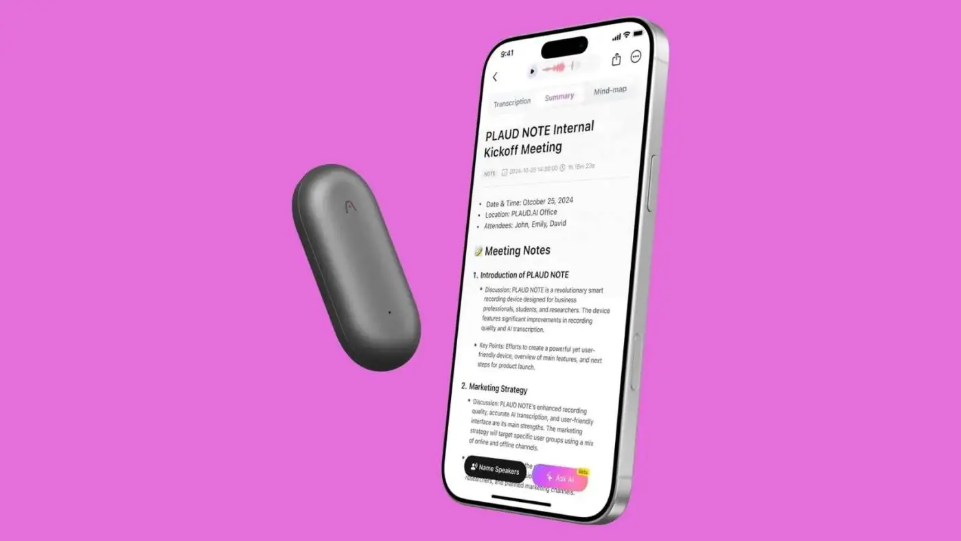 Plaud NotePin 是智慧筆記的未來?AI 錄音筆的巔峰與宿命 10 Plaud NotePin 是智慧筆記的未來?AI 錄音筆的巔峰與宿命 1