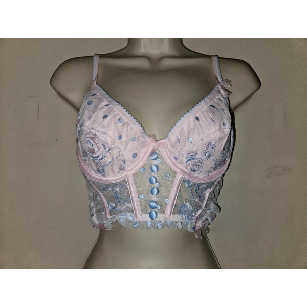 Victoria's Secret For Love & Lemons Foil Rose Bustier size Medium NWT 1