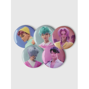 KPop Demon Hunters Saja Boys Pin Set
