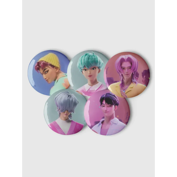 KPop Demon Hunters Saja Boys Pin Set 1