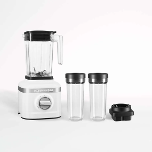 KitchenAid K150 White Blender with 2 Personal Blender Jars