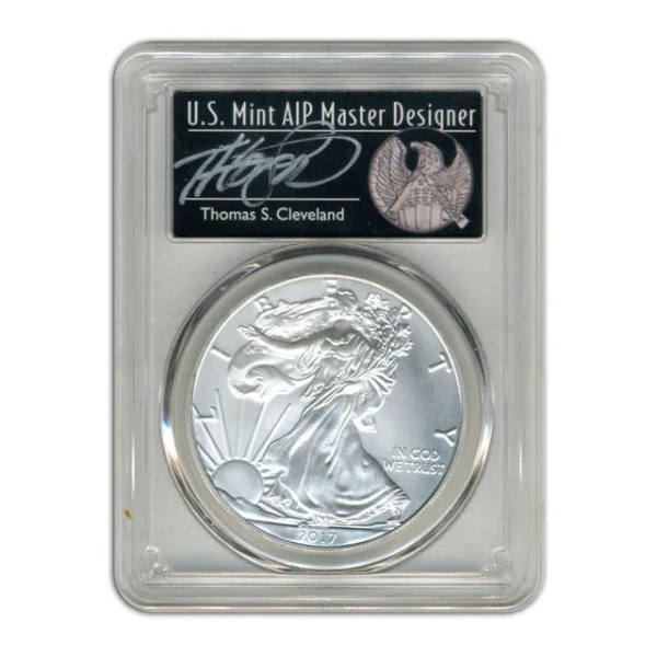 2017 (P) Silver Eagle PCGS MS70 FDI - Cleveland 1