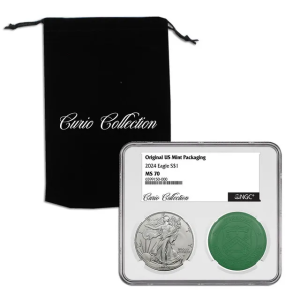 2024 Silver Eagle NGC MS70 w/ Original U.S. Mint Packaging (Curio Collection)